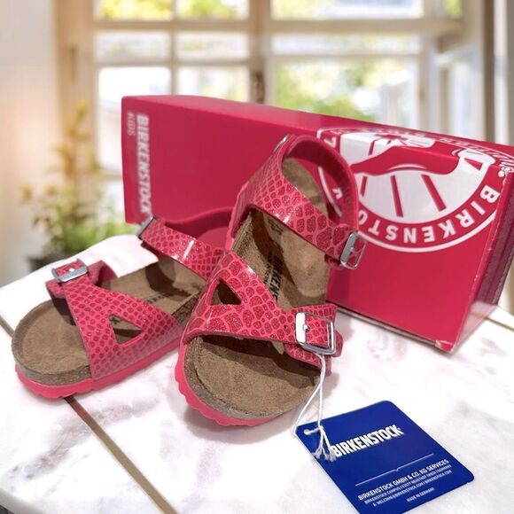 BIRKENSTOCK Toddler Kids Rio Magic Galaxy Bright Rose Pink Sandals Size 26 US 8 - Picture 8 of 16